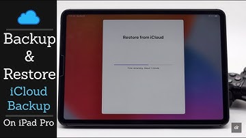 Backup iPad Pro on iCloud | Restore iPad Pro from iCloud Backup