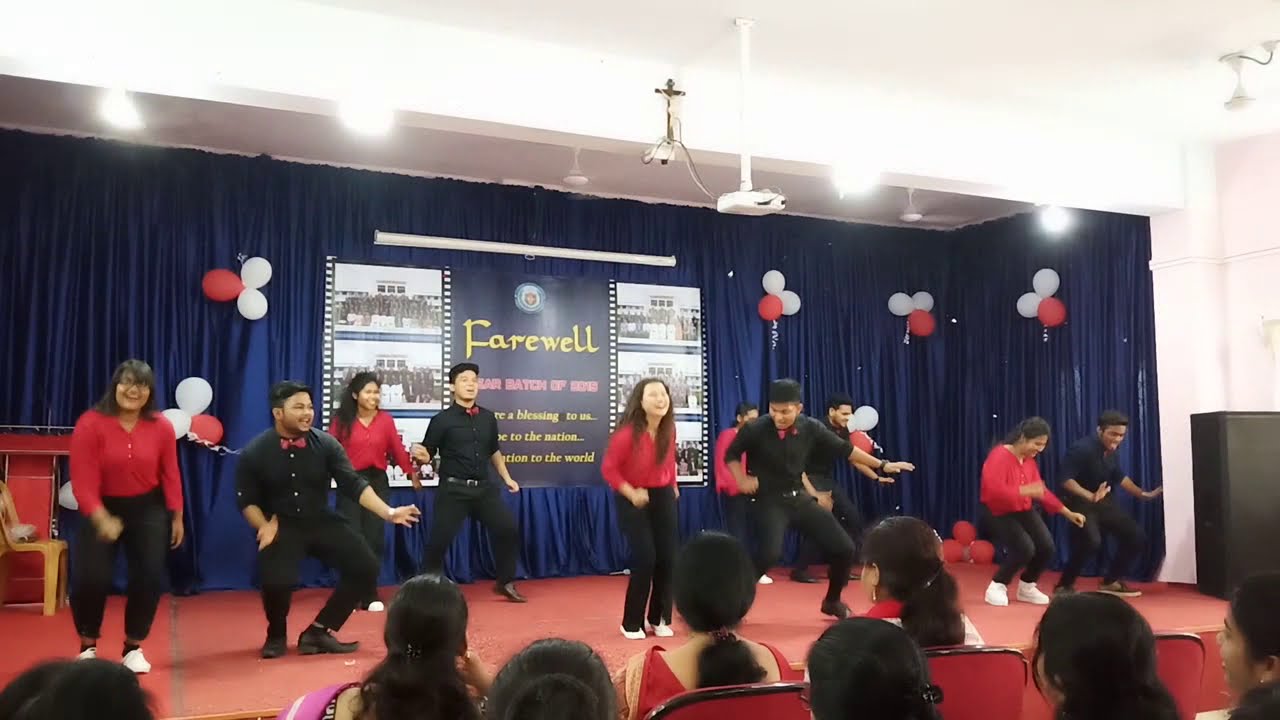 Dance performance of Holy Cross college Farewell Party. - YouTube