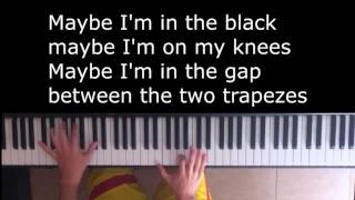 Every Teardrop is a Waterfall - Coldplay Piano Karaoke/Sing Along with lyrics