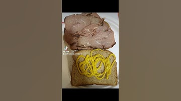 #sandwiches Roast beef and Turkey with Swiss cheese,  on wheat, with mustard and spring lettuce