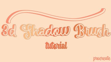 3d Shadow Brush Tutorial (procreate)