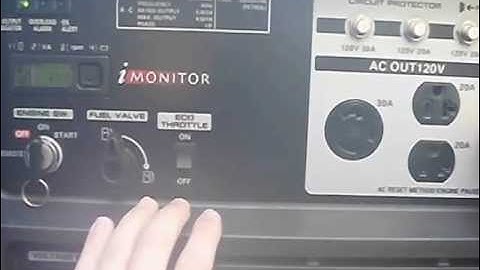 New Honda 6500is not running very well - Problem Solved