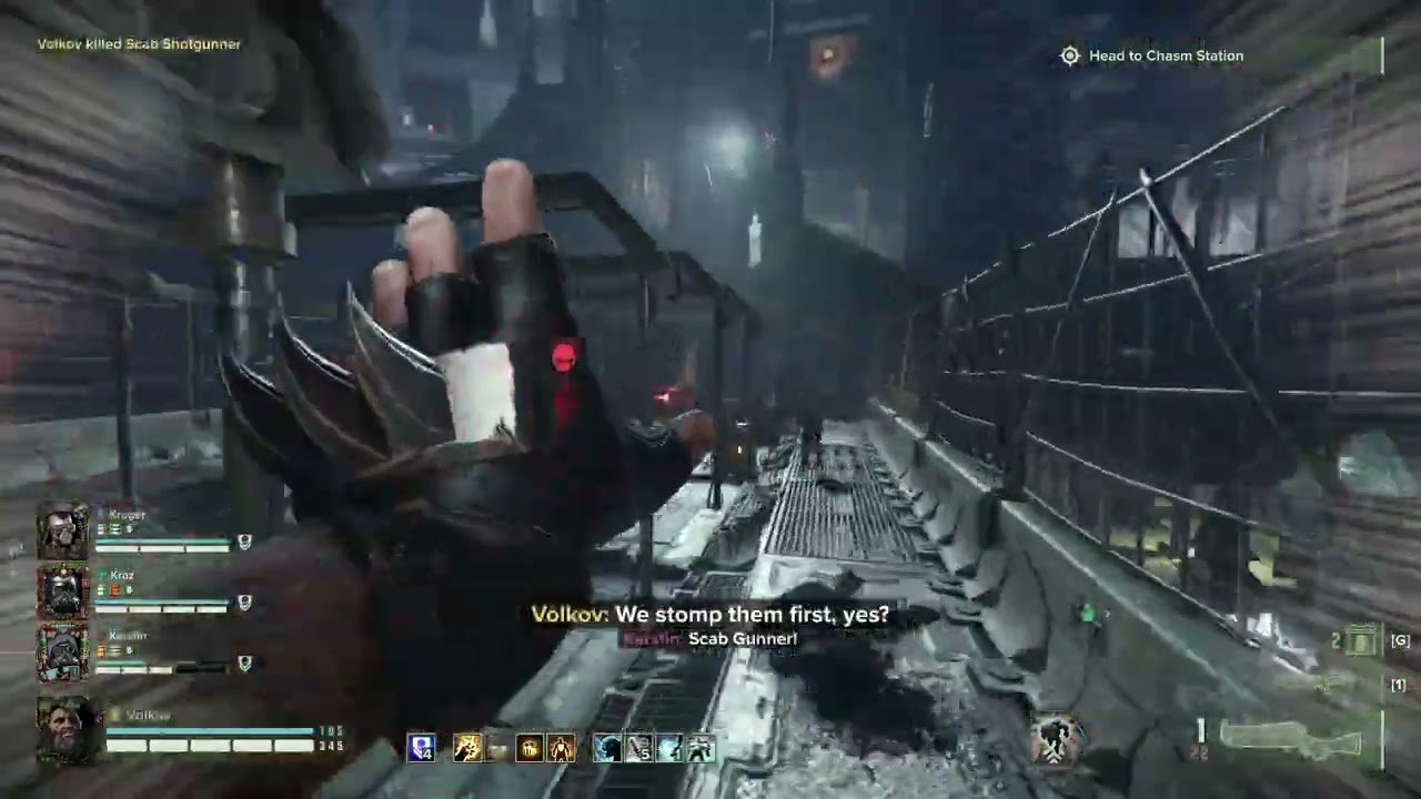 Warhammer 40,000  Darktide  chasm station hl-16-11 con HND CONNAN