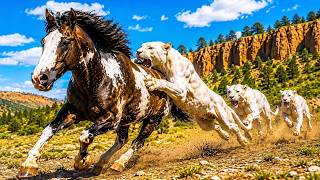 Lion Pride Hunts Down a Horse – Dramatic Encounter!