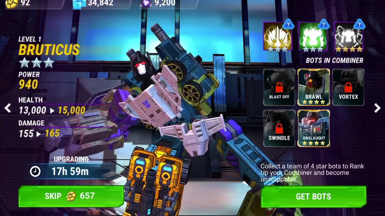Transformers earth wars. Forming bruticus YouTube