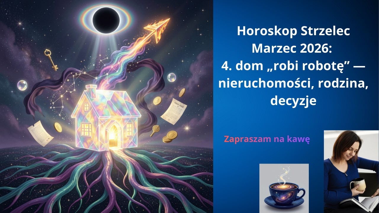 Horoskop Strzelec | Marzec 2026: 4. dom „robi robotę” — nieruchomości, rodzina, decyzje