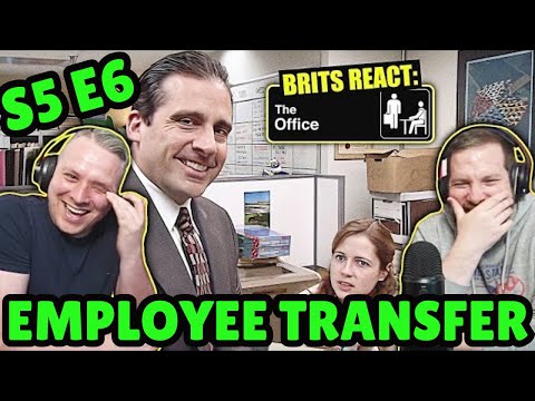 British Guys HILARIOUS The Office Reaction | Season 5 Episode 6 (Employee Transfer)