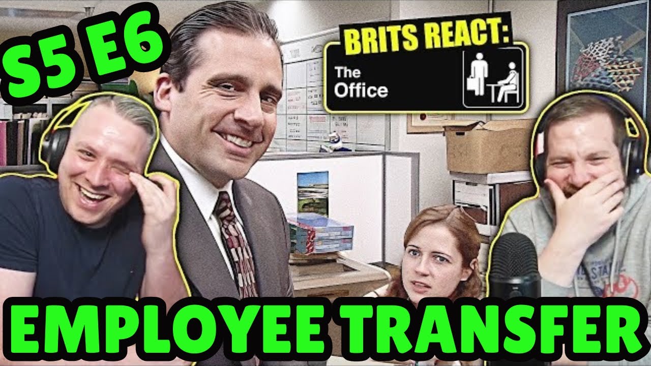 British Guys HILARIOUS The Office Reaction | Season 5 Episode 6 (Employee Transfer)
