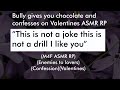 Bully gives you chocolate and confesses (M4F)(ASMR RP)(Enemies to lovers)(Nerd x Bully)(Valentines)