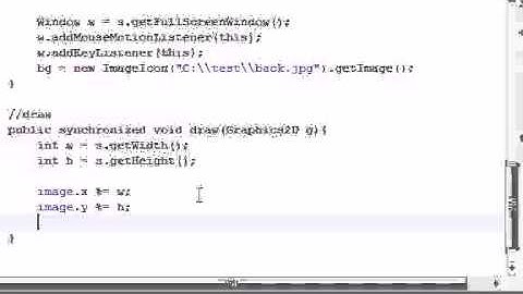 Java Game Development 34 Mouselooks draw Method