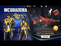 NOVA INCUBADORA VIAJANTES DO TEMPO, EVOLUÇÃO DA SCAR MEGALODONTE, SKIN DA THOMPISON, NOVIDADES FF