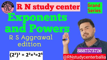 R S Aggrawal Soluti Class 9 Chapter 1 Exercise 1G Question 7(1,2,3&4) #trickymaths Exponents & power