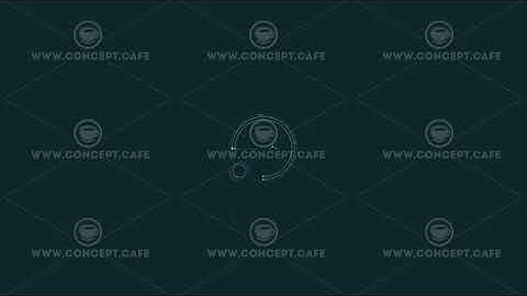 Animated HUD infographic element with circular components.