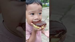 Dylan enjoy eating || J.CO doughnut #fypシ #shortvideo #ytshorts #food