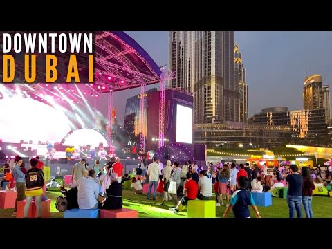 Downtown Dubai Complete Walk | Dubai shopping festival 2021 | 4K | Dubai Tourist Attraction