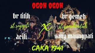 Duet gagah!! Ogoh ogoh Br gemeh x br titih , sang maungpati x acili, caka 1941,tahun 2019