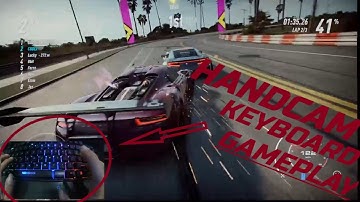 Keyboard Cam Gameplay On Racing Games : Need For Speed Heat : Using Keyboard To Driving Experience!