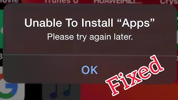 Fixed| Unable To Install Error/Unable to Install Please try again later iOS.