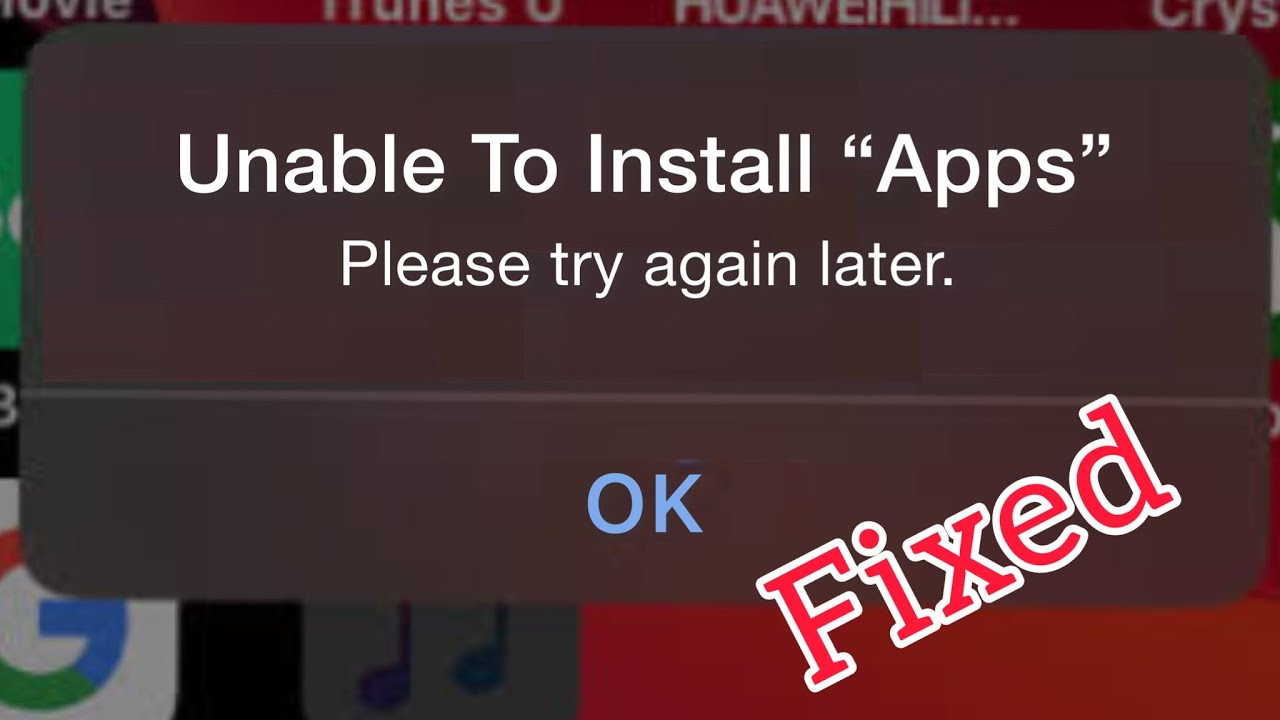 Fixed| Unable To Install Error/Unable to Install Please try again later ...