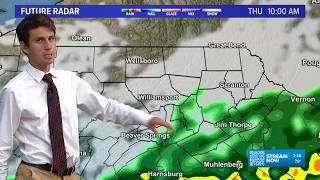 Totally sunny Tuesday then mostly dry rest of the week