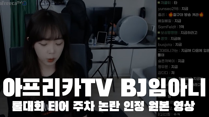 롤대회 티어 주차 논란 인정, 아프리카TV 임아니 사과 영상 원본 (상금 반납)