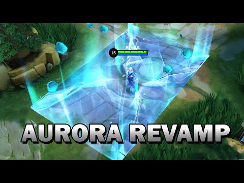 AURORA REVAMP: QUEEN ELSA OF MOBILE LEGENDS? SHE CAN FREEZE TOWERS @ElginRay
