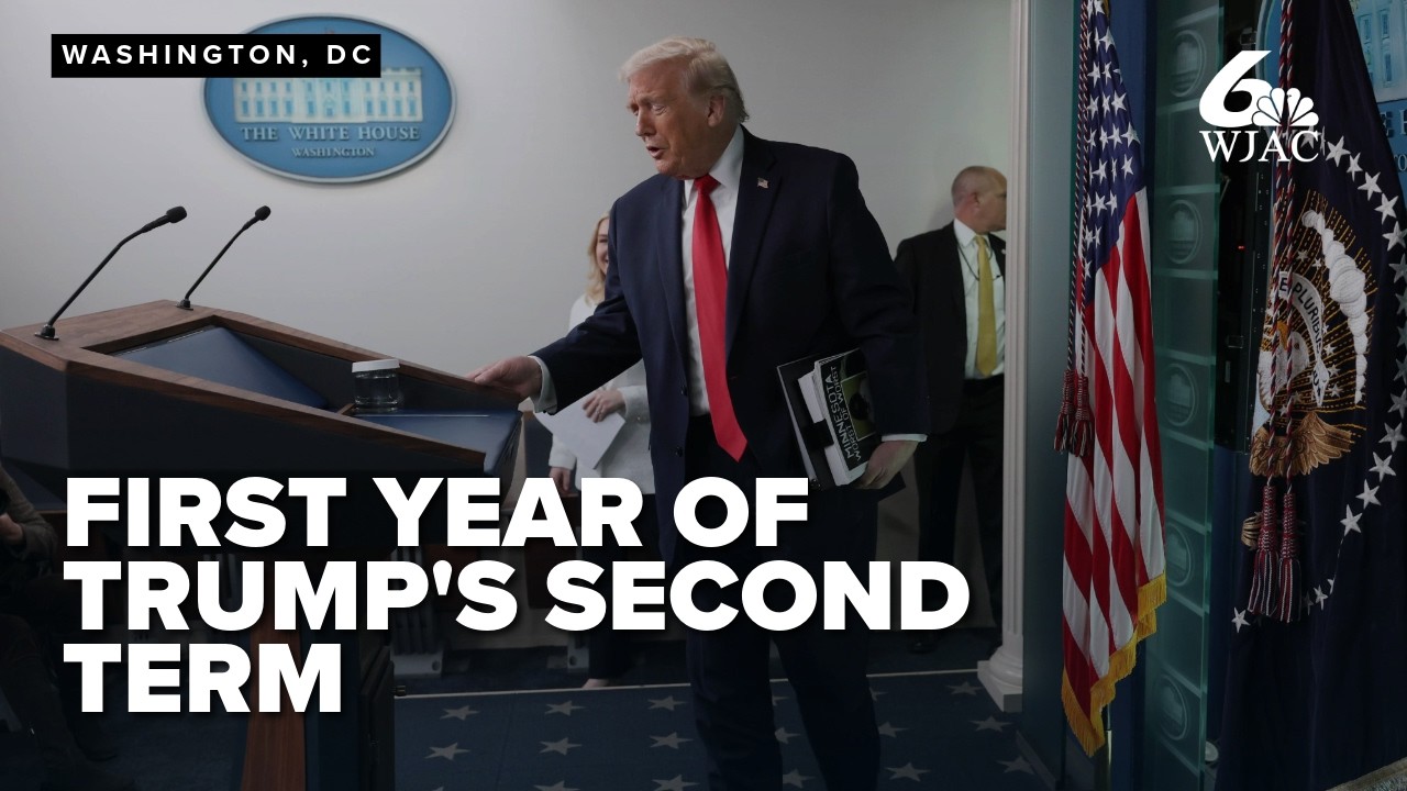 FULL: Trump joins Karoline Leavitt to tout accomplishments of first year of second term