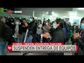 Protesta de trabajadores de enfermería impide actividad de Jeyson Auza en el Hospital Los Pocitos