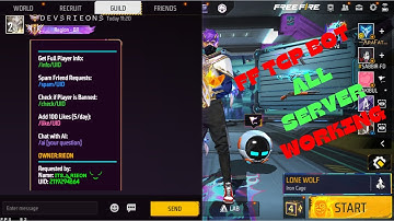 FREE FIRE TCP BOT FOR ALL SERVER - EASY WAY TO USE FF TCP 🔥 FF TCP BOT FULL TUTORIAL 🎉