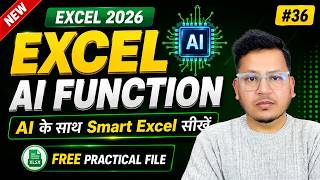 Excel AI Formula Explained in Hindi | Complete Guide (Hindi)🔥| The Coding Box