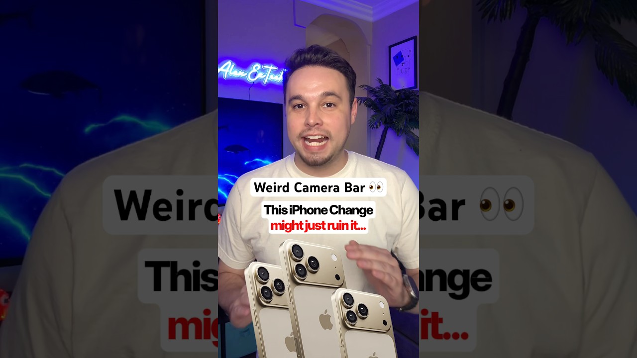 Rumored Camera Bar on iPhone 17 👀 #iphone17leaks #iphone17 #apple #tech #shorts