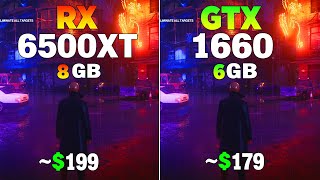 RX 6500 XT vs GTX 1660 - Test in 8 Games