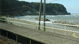 JR信越本線・直江津駅→ETRえちごトキめき鉄道・日本海ひすいライン・糸魚川駅　Bgm