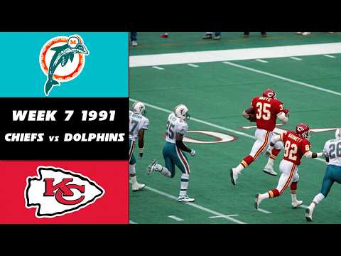 1991 Chiefs vs Dolphins - Week 7 - Full Game