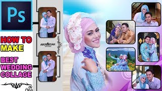 Cool Result | How to Create a Photo Collage in Photoshop | Beauty Wedding Photo Collage screenshot 2