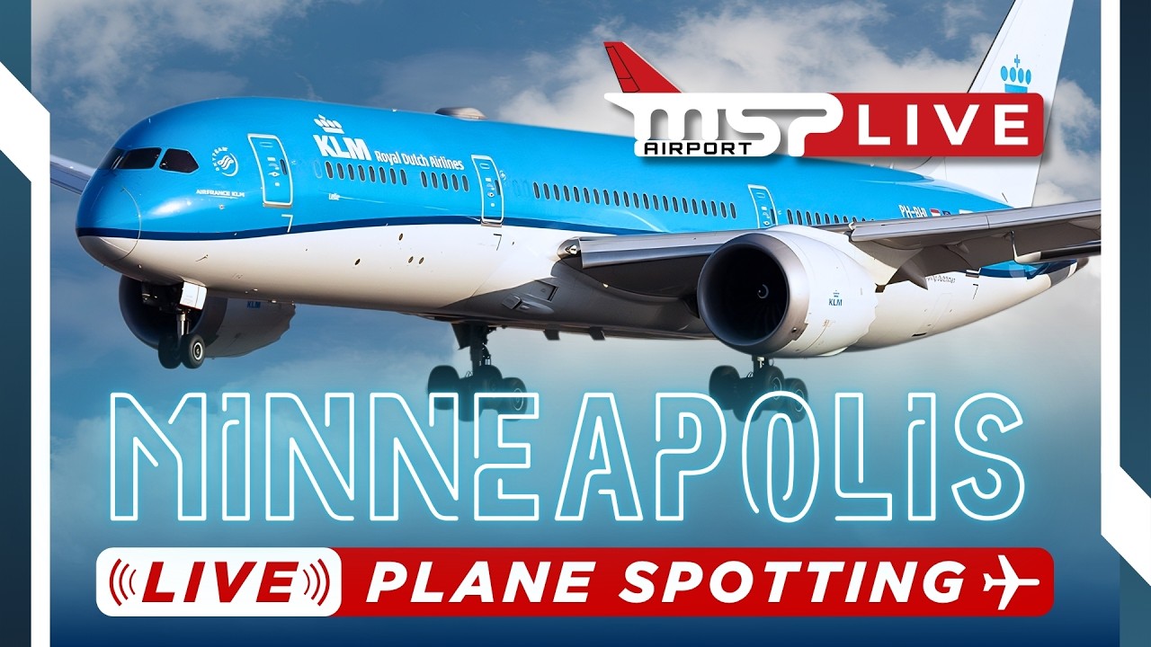 🔴 LIVE MINNEAPOLIS AIRPORT HEAVY ACTION & UP-CLOSE PLANE SPOTTING! ✈ MSP/KMSP AIRPORT ✈ 10/7/26