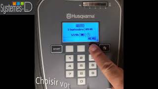Systemes-D - Changer l'horaire de votre robot tondeuse Husqvarna 105 - 305 - 308