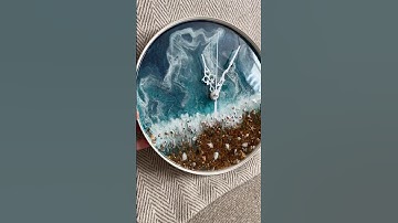 DIY 😍 Ikea Clock Hack… How To Make Beach Resin Clock…?#ikeahack #christmasgifts #resintutorial