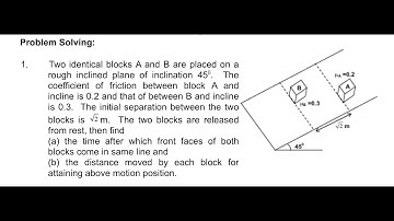 Friction Advance Level Problems