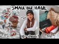 small business haul! (shop small haul) | embroidered/tie-dye clothes, stickers, candles! [v. 03]