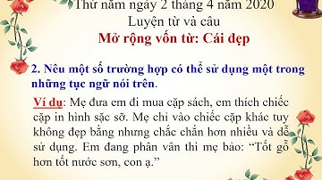 LTVC 4 - MRVT: Cái đẹp
