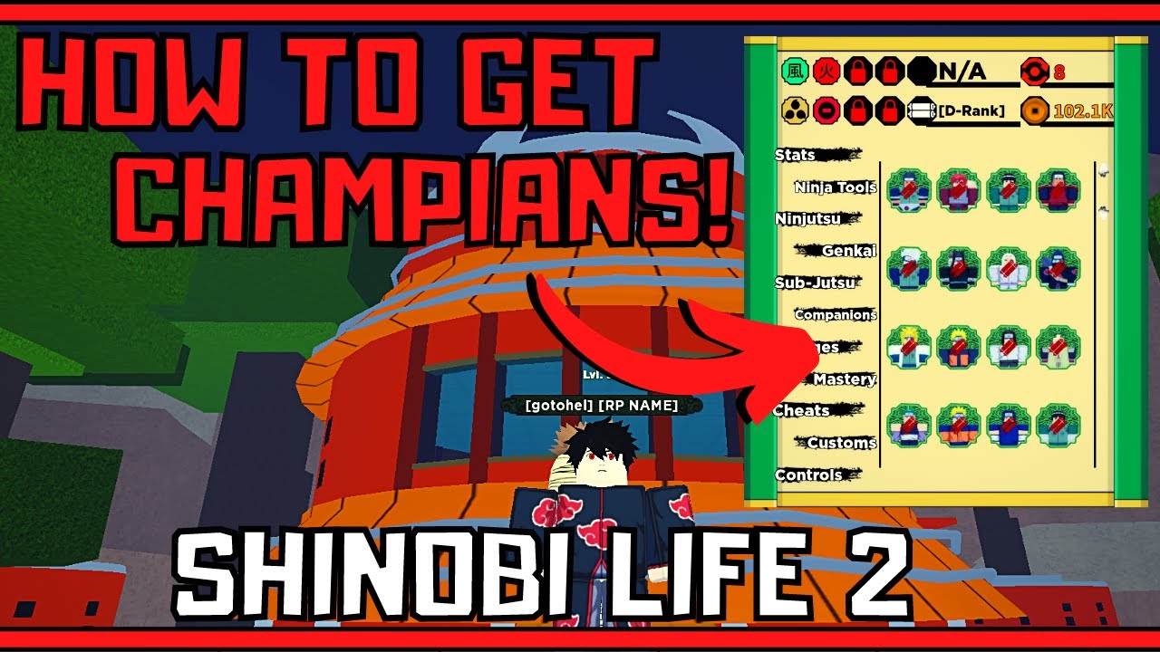 How To Get Champians In Shinobi Life 2 Youtube - shinobi life 2 roblox tier list