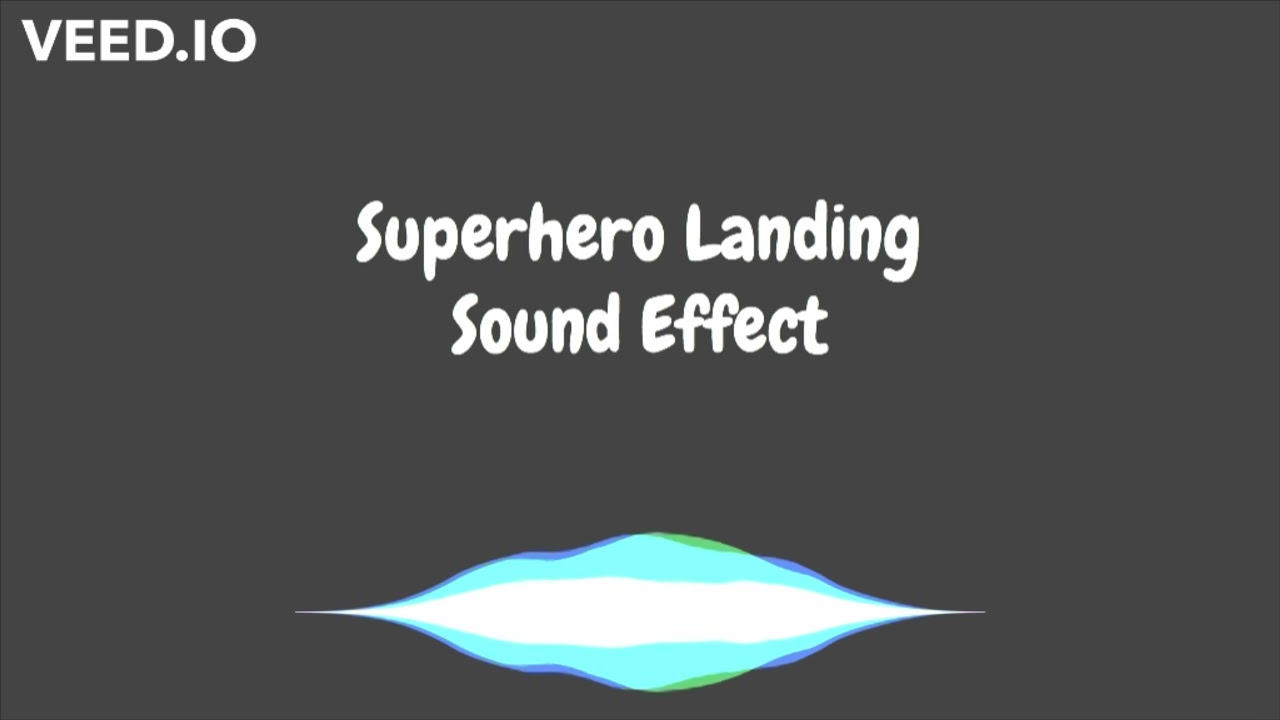 Superhero Landing Sound Effect (reupload with better quality) YouTube
