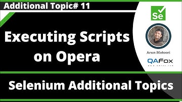 Executing Selenium Scripts on Opera Browser