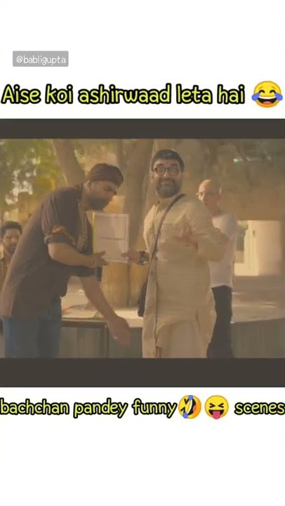 bachchan pandey comedy scene 😂🤣ll aise koi ashirwaad leta hai🤣akshay kumar, pankaj tripaathi #short
