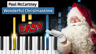 Paul McCartney - Wonderful Christmastime - EASY Piano Tutorial