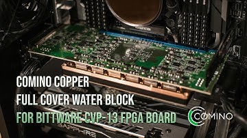 Comino Copper Full Cover Water Block for Bittware CVP-13 FPGA Board