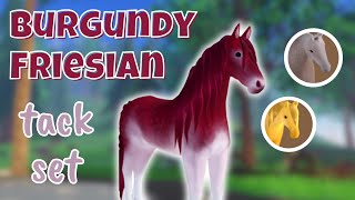 Making a Tack Set For My BURGUNDY FRIESIAN   Others! | Wild Horse Islands