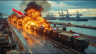 L’UKRAINE A ATTENDU LE CONVOI D’ARMES RUSSES — PUIS L’A FAIT EXPLOSER EN ENFER
