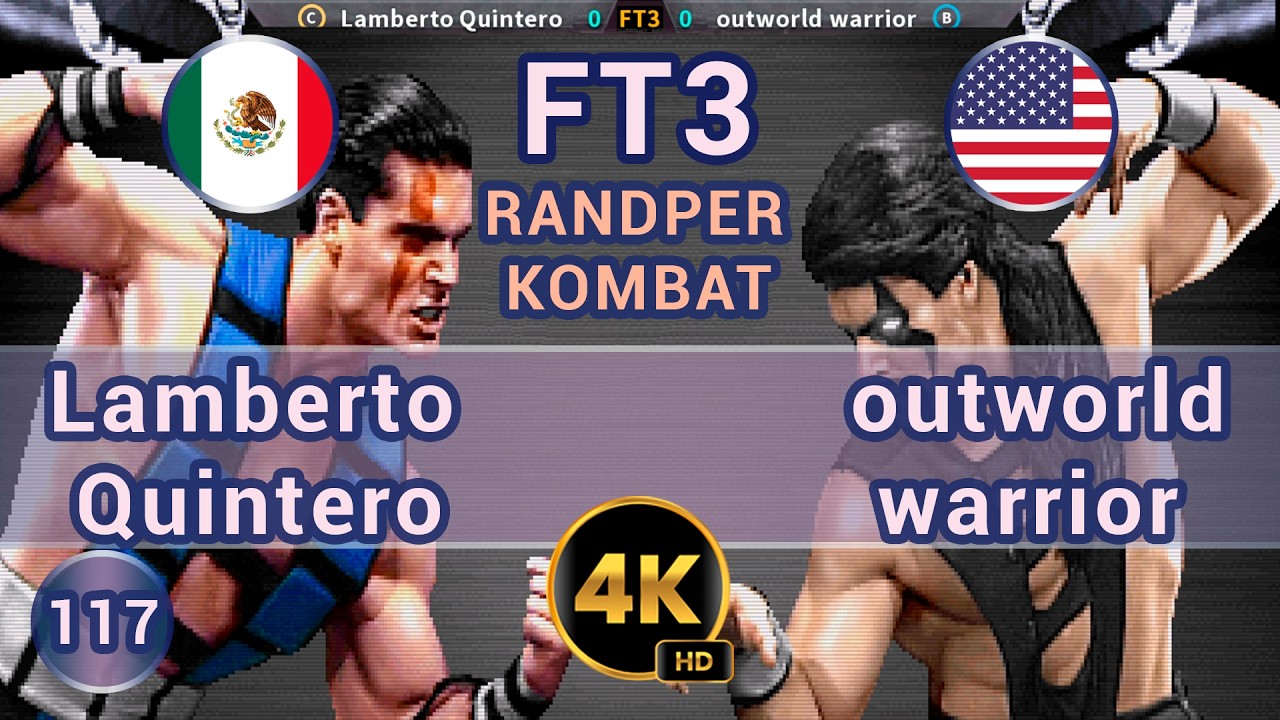 UMK3 - 🇲🇽 Lamberto Quintero vs outworld warrior 🇺🇸 FT3 / 4K 60 FPS #umk3  #t99hex #t99h #team99hits